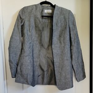 Calvin Klein Women's Textured Gray Blazer
